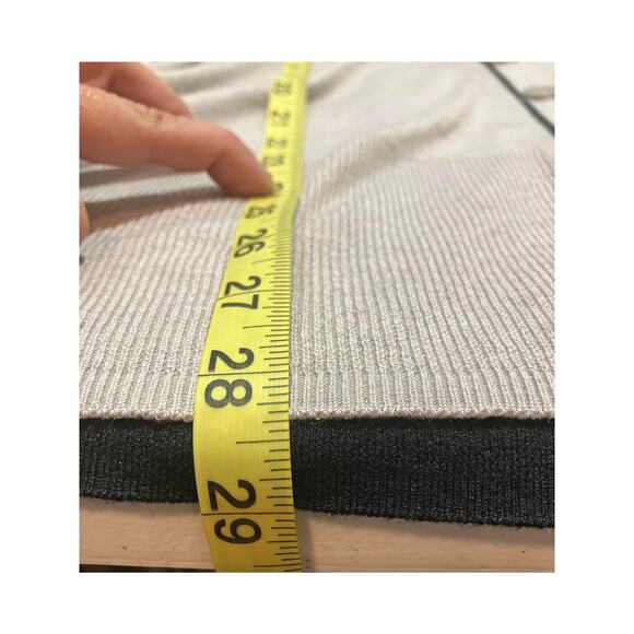 ATM Anthony Thomas Melillo V Neck Colorblock Cardigan Sweater Black Gray Size S - Picture 7 of 9